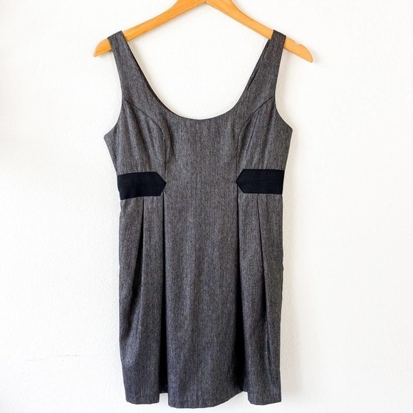 Jack by BB Dakota Charcoal Grey/Black Dress S Small - Picture 2 of 6